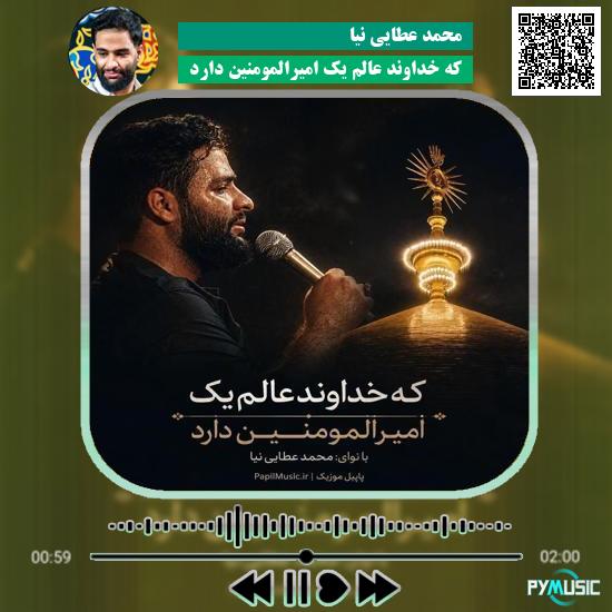دانلود مداحی که خداوند عالم یک امیرالمومنین دارد محمد عطایی نیا